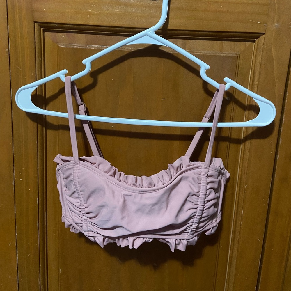 Pink bikini top.